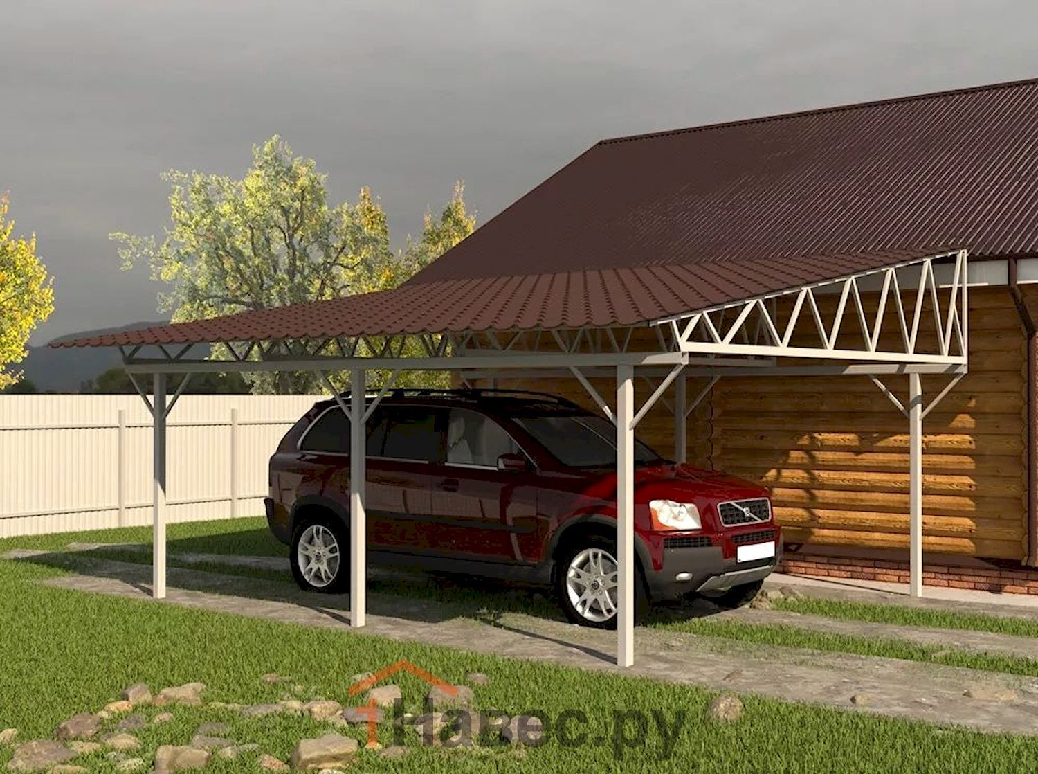 Навес из поликарбоната