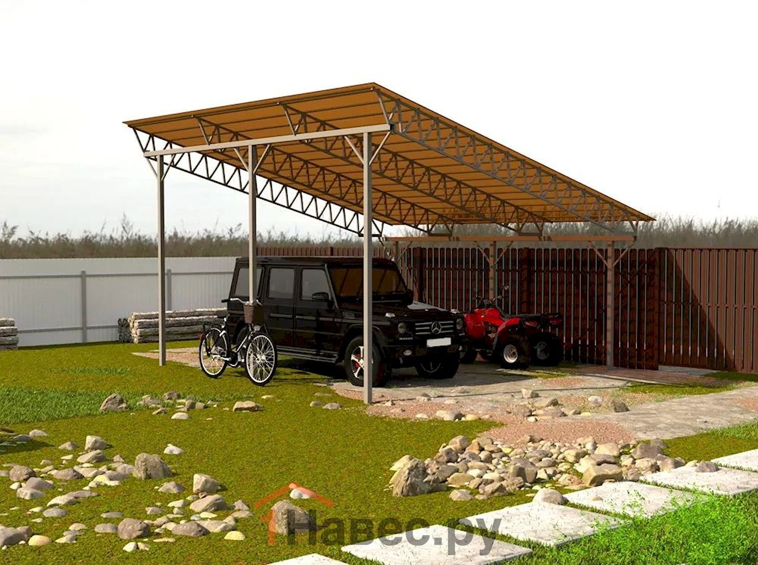 Навес из поликарбоната