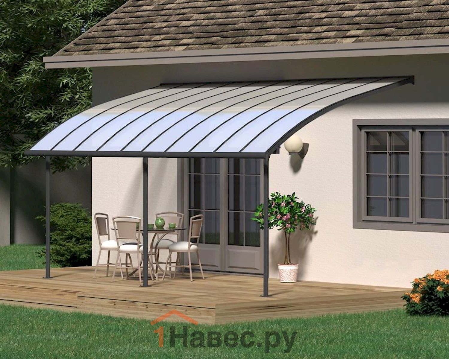 Навес из поликарбоната